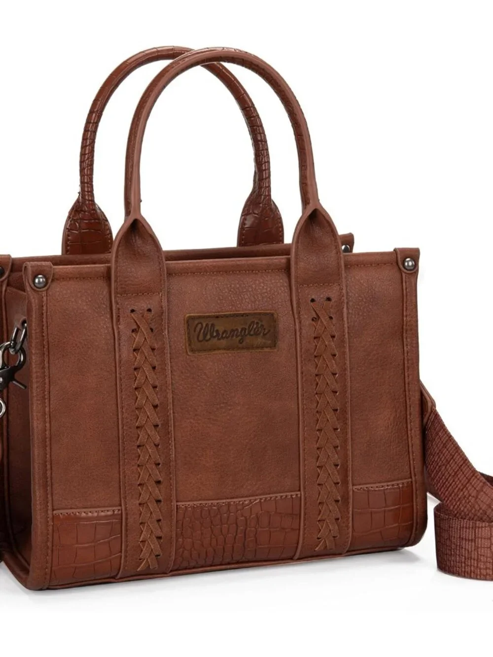 Wrangler Tote Bag for Women Western Cow Print Purse Designer Top Handle Handbags
